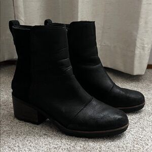 Sorel Black Ankle Boots